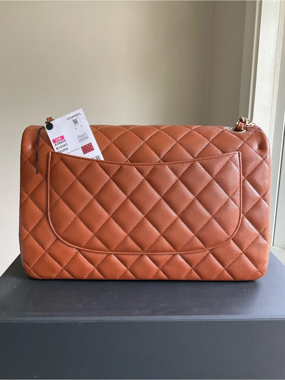 Chanel Brown Caviar Jumbo Flap